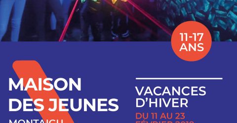 Visuel : couverture programme vacances hiver 2019 - Maison des Jeunes - Terres de Montaigu