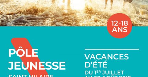 Visuel : couverture - Programme vacances - Été 2019 - Pôle Jeunesse - Montaigu-Vendée - Terres de Montaigu