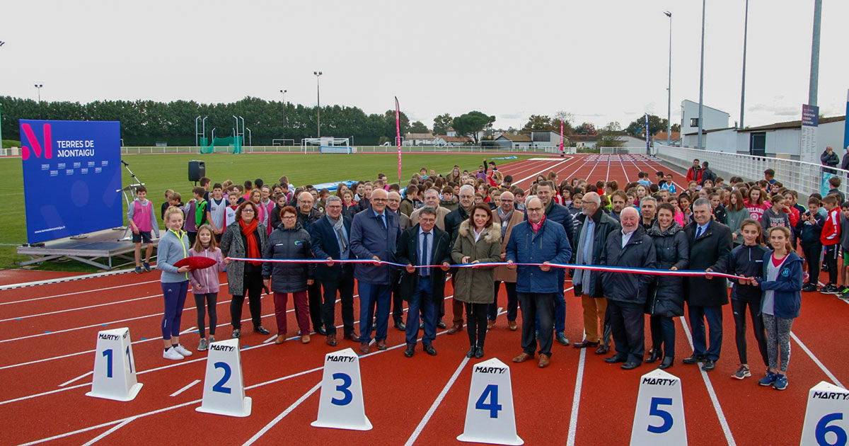 Image : Inauguration de la piste d'athlétisme - Terres de Montaigu