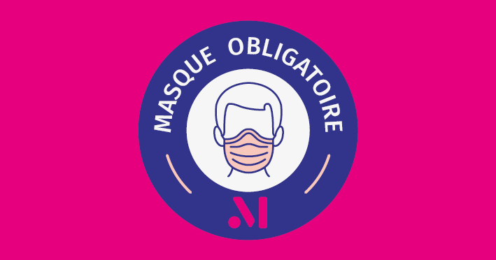 Infographie : signalétique masque obligatoire - Terres de Montaigu