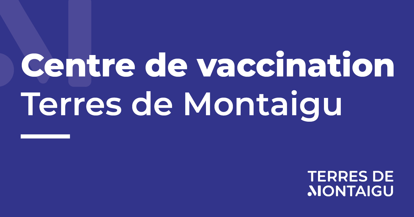 Visuel du centre de vaccination de terres de Montaigu