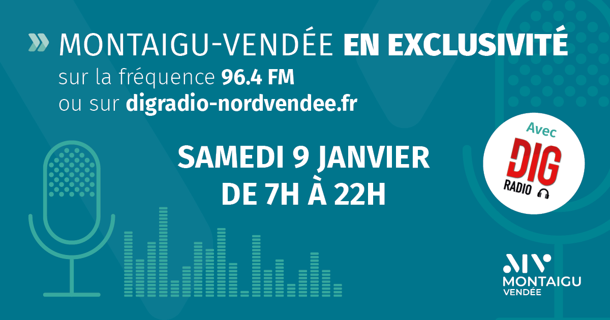 Image : Montaigu-Vendée en continu à la radio le samedi 9 janvier 2021