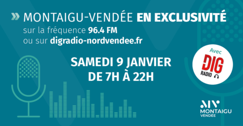 Image : Montaigu-Vendée en continu à la radio le samedi 9 janvier 2021