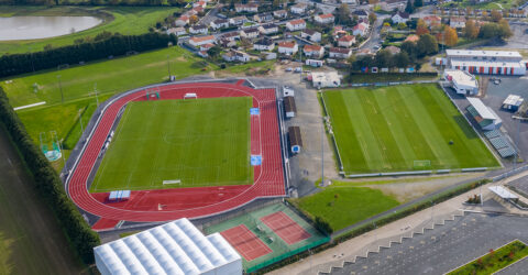 Photo aérienne du pôle sportif Maxime Bossis