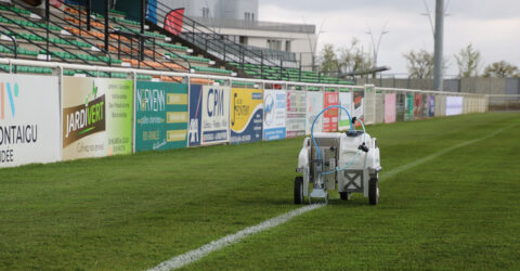 Robot de traçage, stade de Montaigu-Vendée