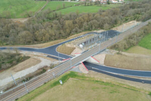 Photo : vue aérienne du boulevard des Ecrivains - Montaigu-Vendée