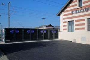 Box vélos parvis sud - Gare de Montaigu-Vendée - Octobre 2022