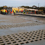 Photo : parking ciment décarboné - Gare de Montaigu-Vendée