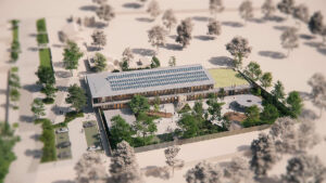 Vue 3D - Groupe scolaire Jules Verne - Crédit Barré-Lambot Architectes - Montaigu-Vendée