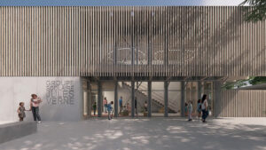 Vue 3D - Groupe scolaire Jules Verne - Crédit Barré-Lambot Architectes - Montaigu-Vendée