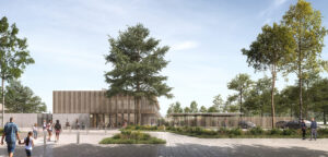 Vue 3D - Groupe scolaire Jules Verne - Crédit Barré-Lambot Architectes - Montaigu-Vendée