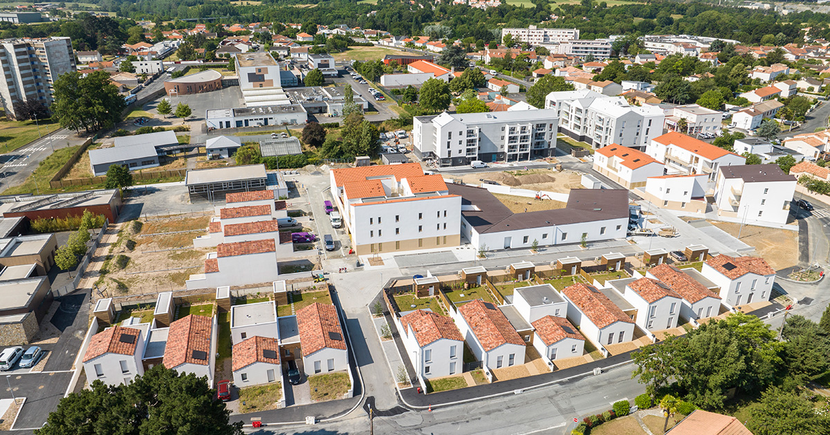 Les Hauts de Montaigu - Secteur Pierrot Martin - Vue aérienne juin 2023